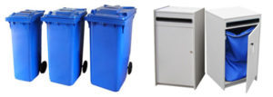 Collection consoles and bins